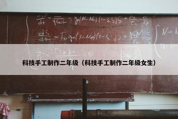 科技手工制作二年级（科技手工制作二年级女生）