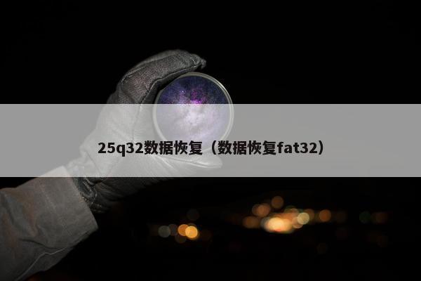 25q32数据恢复（数据恢复fat32）