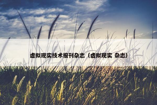虚拟现实技术报刊杂志（虚拟现实 杂志）