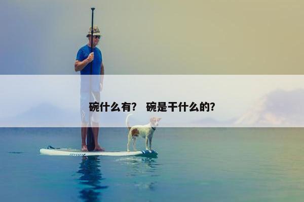 碗什么有？ 碗是干什么的？