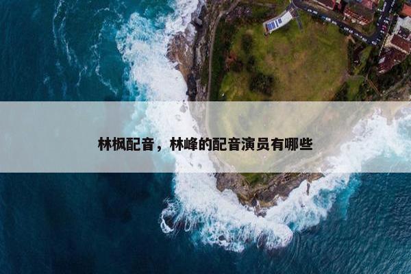 林枫配音，林峰的配音演员有哪些