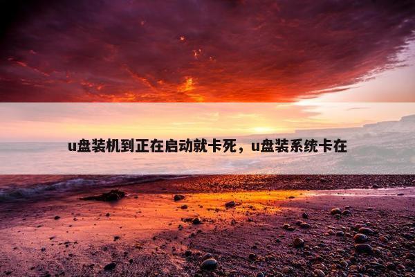 u盘装机到正在启动就卡死，u盘装系统卡在