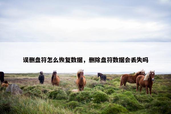 误删盘符怎么恢复数据，删除盘符数据会丢失吗