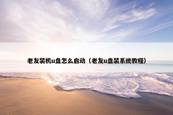老友装机u盘怎么启动（老友u盘装系统教程）