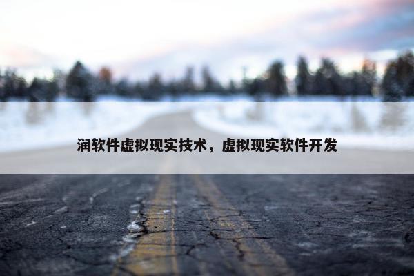 润软件虚拟现实技术，虚拟现实软件开发