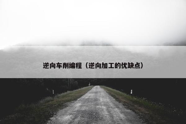 逆向车削编程（逆向加工的优缺点）