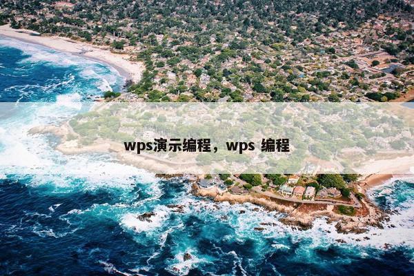 wps演示编程，wps 编程
