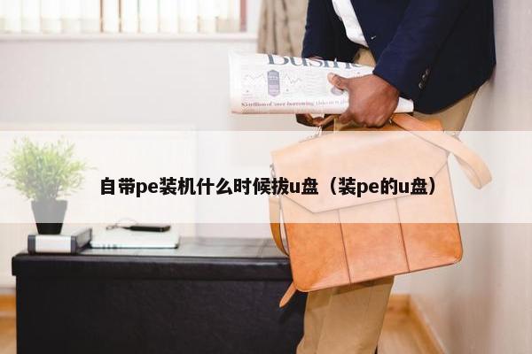 自带pe装机什么时候拔u盘（装pe的u盘）