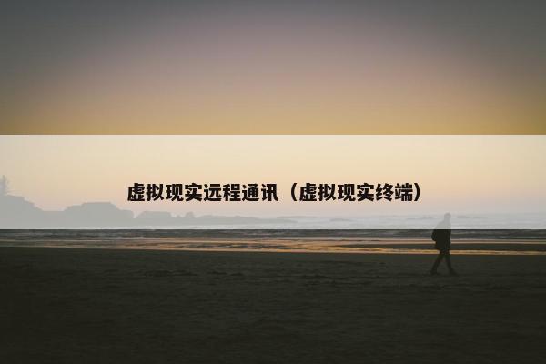 虚拟现实远程通讯（虚拟现实终端）