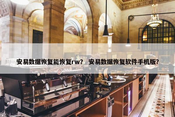 安易数据恢复能恢复rw？ 安易数据恢复软件手机版？