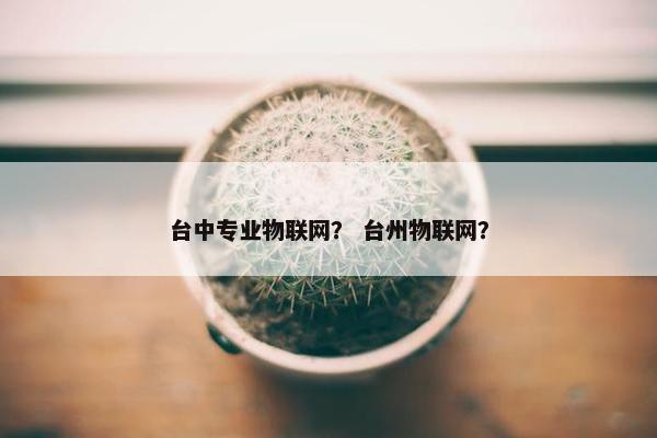 台中专业物联网？ 台州物联网？