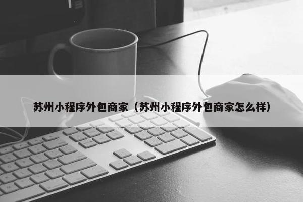 苏州小程序外包商家（苏州小程序外包商家怎么样）