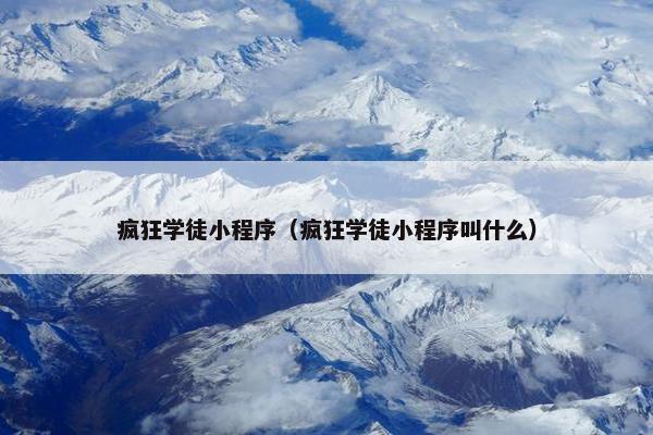 疯狂学徒小程序（疯狂学徒小程序叫什么）