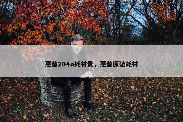 惠普204a耗材贵，惠普原装耗材