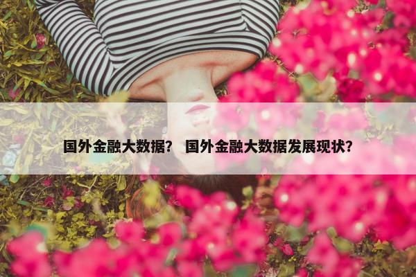 国外金融大数据？ 国外金融大数据发展现状？