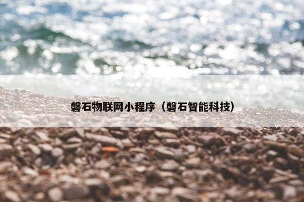 磐石物联网小程序（磐石智能科技）