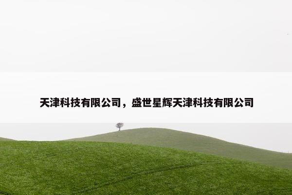 天津科技有限公司，盛世星辉天津科技有限公司