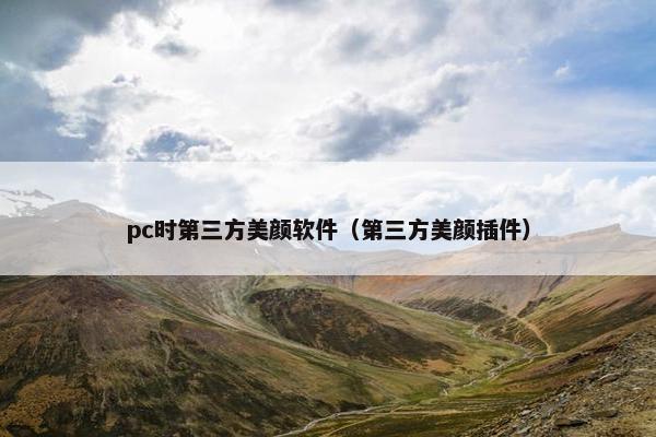 pc时第三方美颜软件（第三方美颜插件）