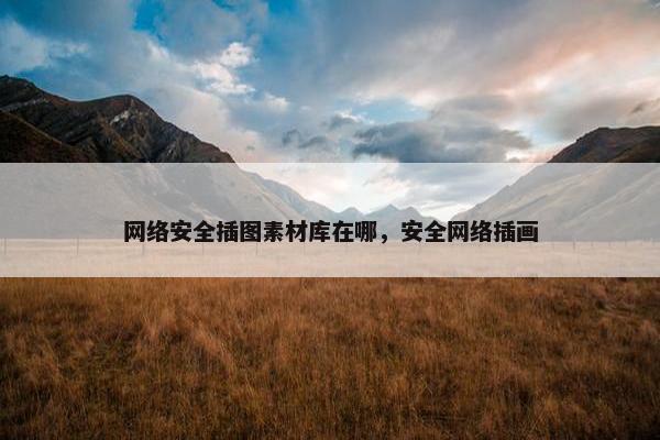 网络安全插图素材库在哪，安全网络插画