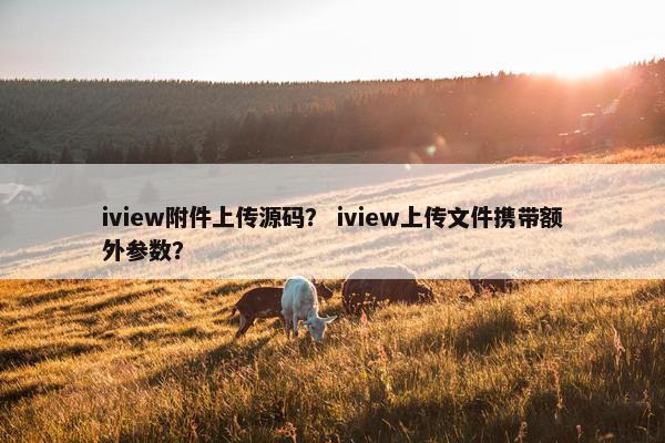 iview附件上传源码？ iview上传文件携带额外参数？