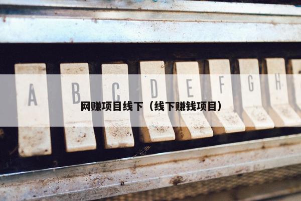 网赚项目线下（线下赚钱项目）