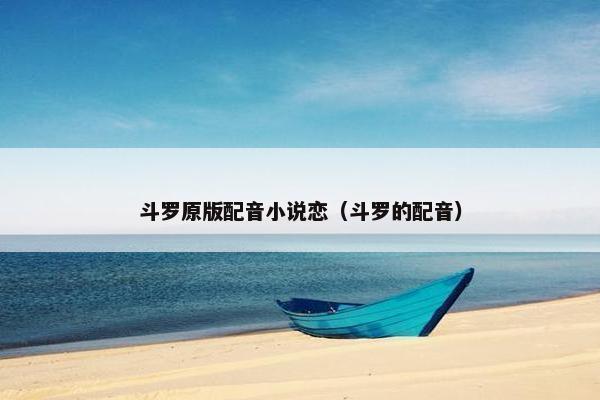 斗罗原版配音小说恋（斗罗的配音）
