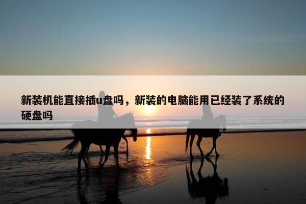新装机能直接插u盘吗，新装的电脑能用已经装了系统的硬盘吗