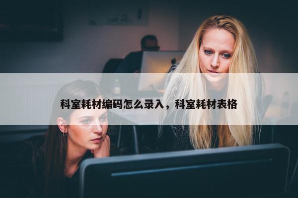 科室耗材编码怎么录入，科室耗材表格