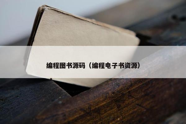 编程图书源码（编程电子书资源）