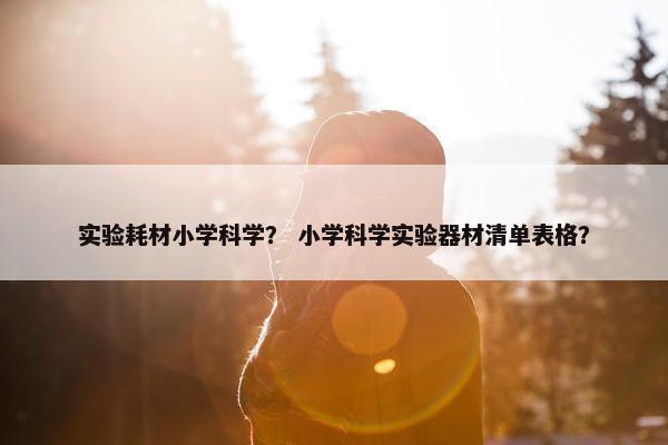实验耗材小学科学？ 小学科学实验器材清单表格？