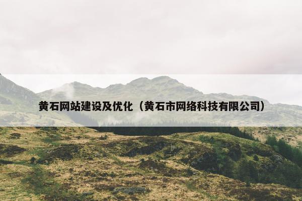 黄石网站建设及优化（黄石市网络科技有限公司）