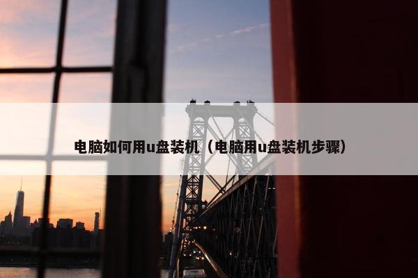 电脑如何用u盘装机（电脑用u盘装机步骤）
