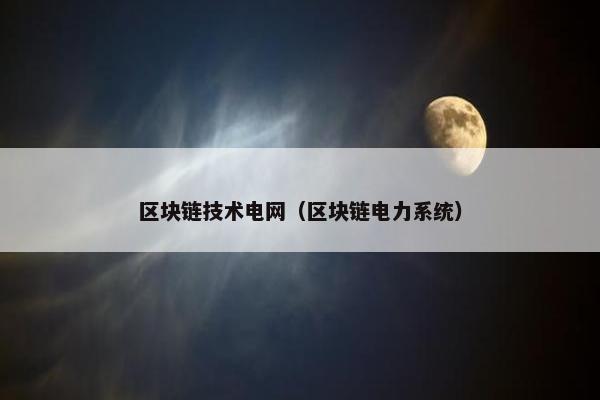 区块链技术电网（区块链电力系统）