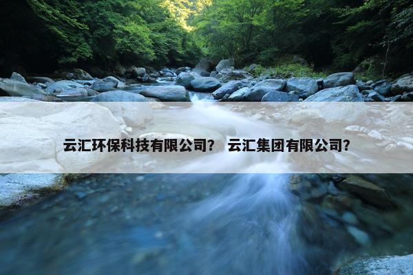 云汇环保科技有限公司？ 云汇集团有限公司？