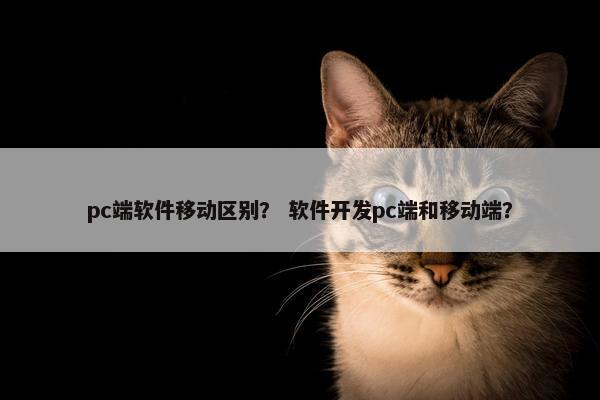 pc端软件移动区别？ 软件开发pc端和移动端？