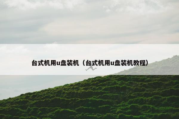 台式机用u盘装机（台式机用u盘装机教程）