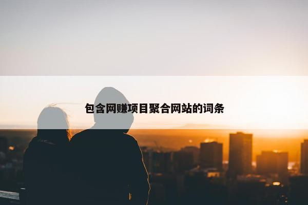 包含网赚项目聚合网站的词条