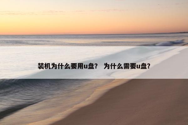 装机为什么要用u盘？ 为什么需要u盘？