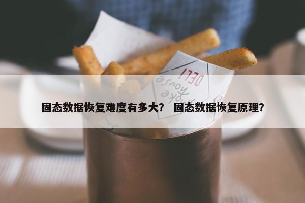 固态数据恢复难度有多大？ 固态数据恢复原理？