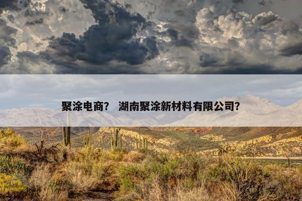 聚涂电商？ 湖南聚涂新材料有限公司？