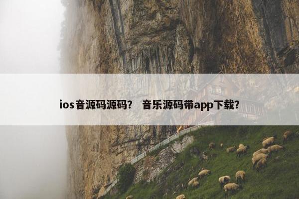 ios音源码源码？ 音乐源码带app下载？