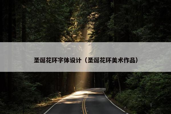 圣诞花环字体设计（圣诞花环美术作品）