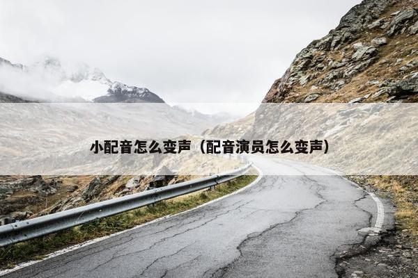 小配音怎么变声（配音演员怎么变声）
