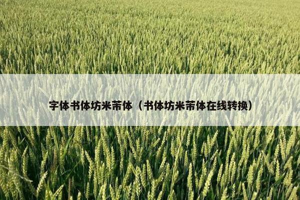 字体书体坊米芾体（书体坊米芾体在线转换）