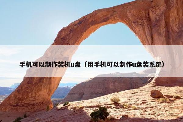 手机可以制作装机u盘（用手机可以制作u盘装系统）