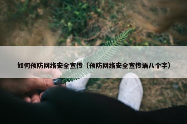 如何预防网络安全宣传（预防网络安全宣传语八个字）