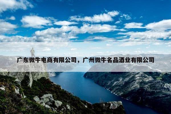 广东微牛电商有限公司，广州微牛名品酒业有限公司