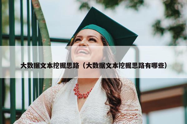 大数据文本挖掘思路（大数据文本挖掘思路有哪些）
