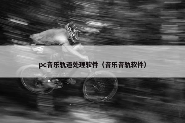 pc音乐轨道处理软件（音乐音轨软件）