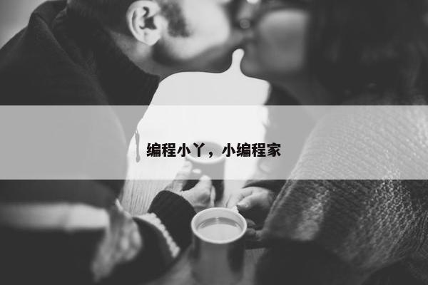 编程小丫，小编程家